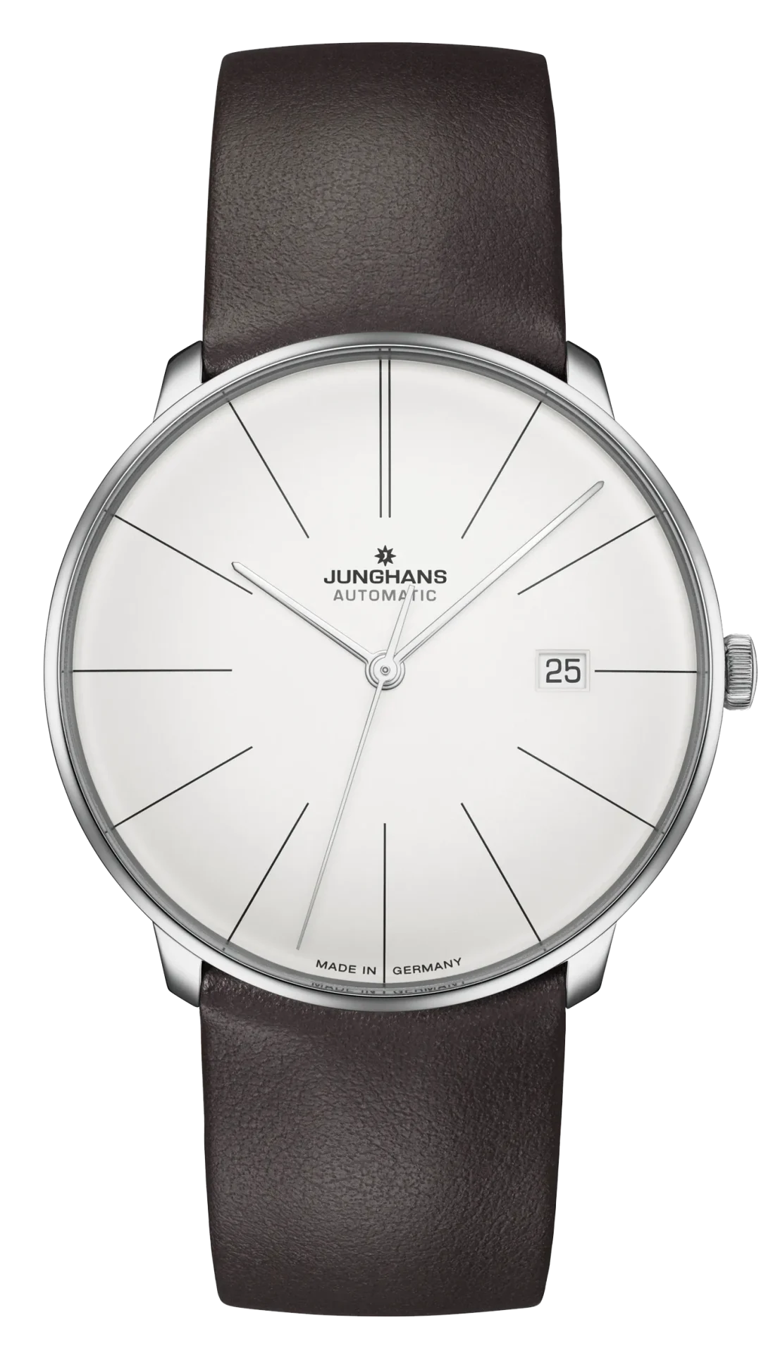 Meister Fein Automatic Silver Dial / Brown Leather Strap Silver Dial