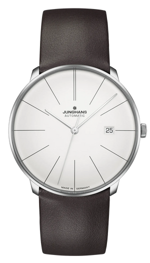 Meister Fein Automatic Silver Dial / Brown Leather Strap Silver Dial