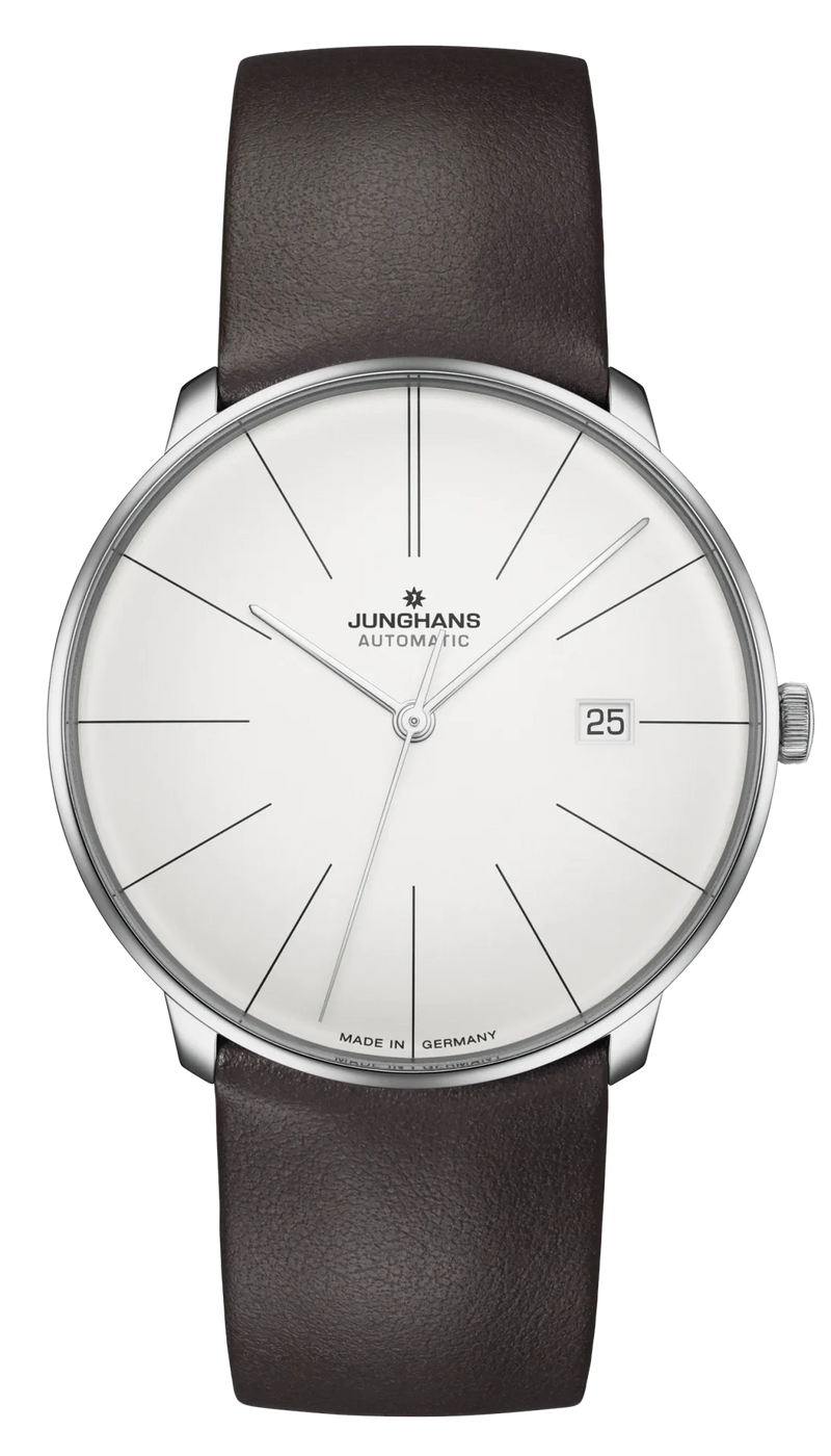 Meister Fein Automatic Silver Dial / Brown Leather Strap Silver Dial