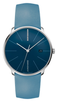 Meister Fein Automatic Arctic Blue Dial / Arctic Blue Leather Strap