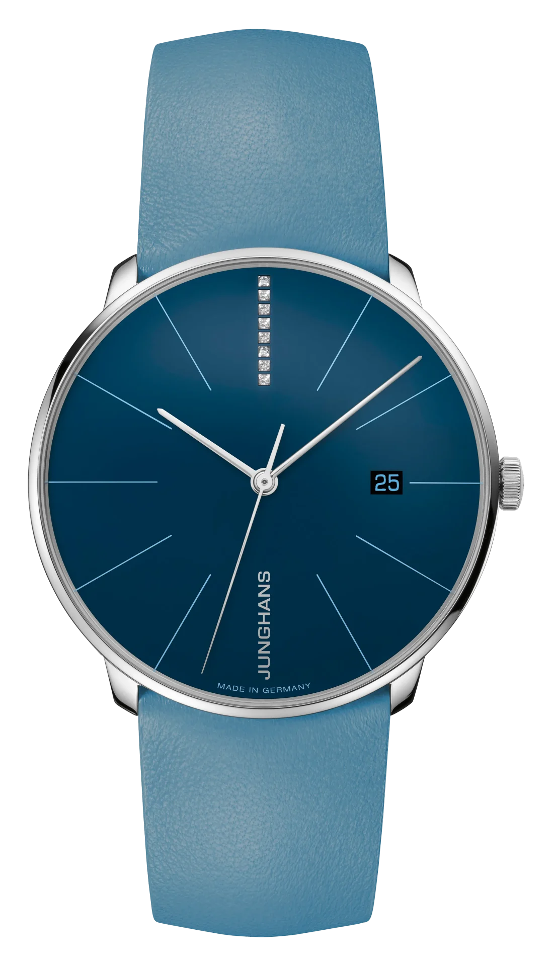 Meister Fein Automatic Arctic Blue Dial / Arctic Blue Leather Strap