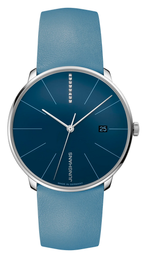 Meister Fein Automatic Arctic Blue Dial / Arctic Blue Leather Strap