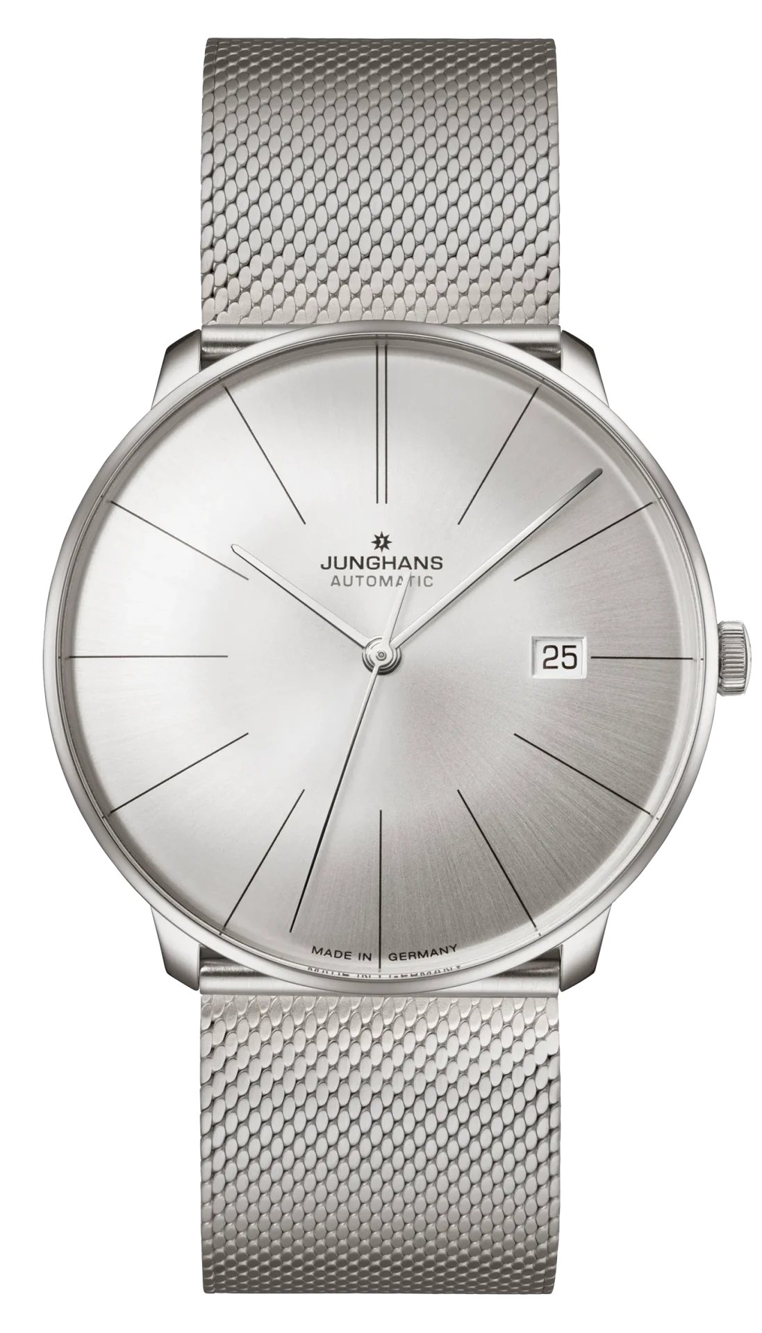 Meister Fein Automatic Silver Dial / Milanese Bracelet Silver Dial