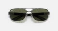 RB3522 MENS / GUNMETAL-GREEN