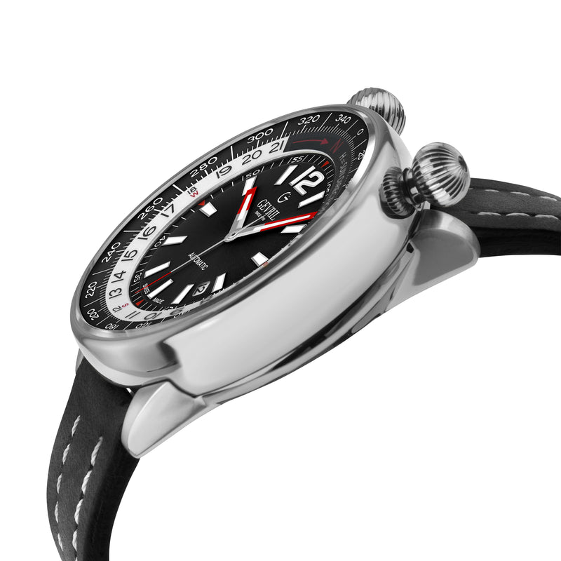 Wallabout Swiss Made Automatic Solar compassBlack Black | Black Dial