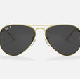 AVIATOR CLASSIC MENS / POLISHED GOLD - BLACK |  Dial