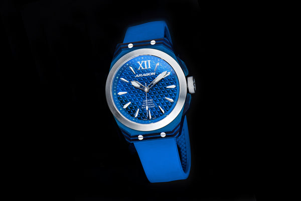 DF Carbon Fiber Automatic Blue Dial, Blue Case | Blue Dial, Blue Case Dial