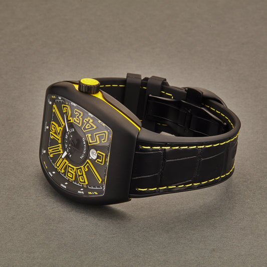 Vanguard 45SCBLKBLKYEL / Blk | Black Dial