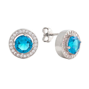 Juliet Stud Earrings 18k White Gold