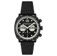 Hull Chronograph Black / Leather | Black Dial