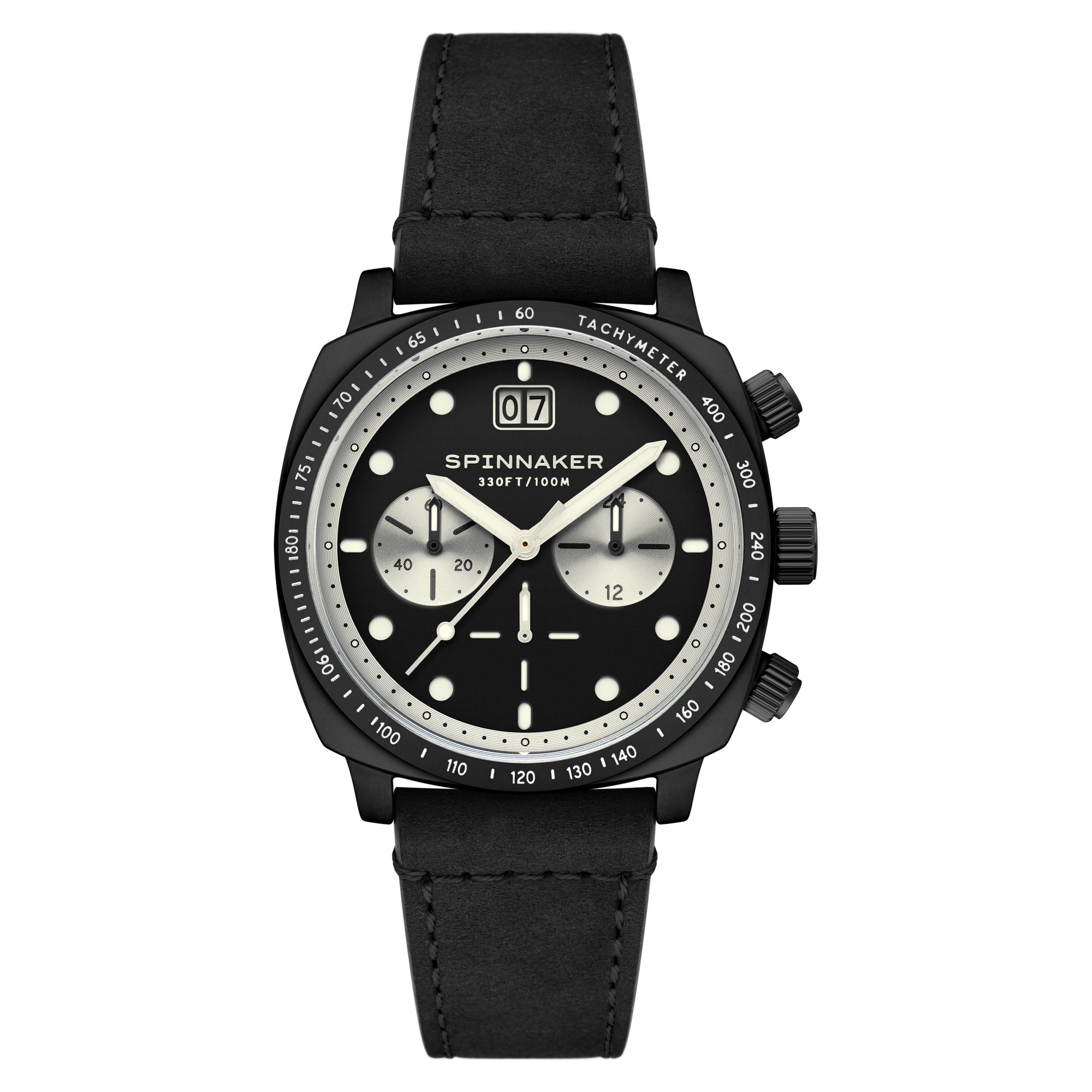 Hull Chronograph Black / Leather | Black Dial