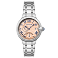 Barallier Retrograde Dual Time Rose Gold /Stainless Steel Rose Gold Dial
