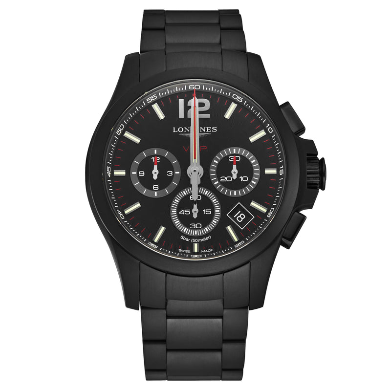 Conquest V.H.P. L37272566 / Black | Black Dial
