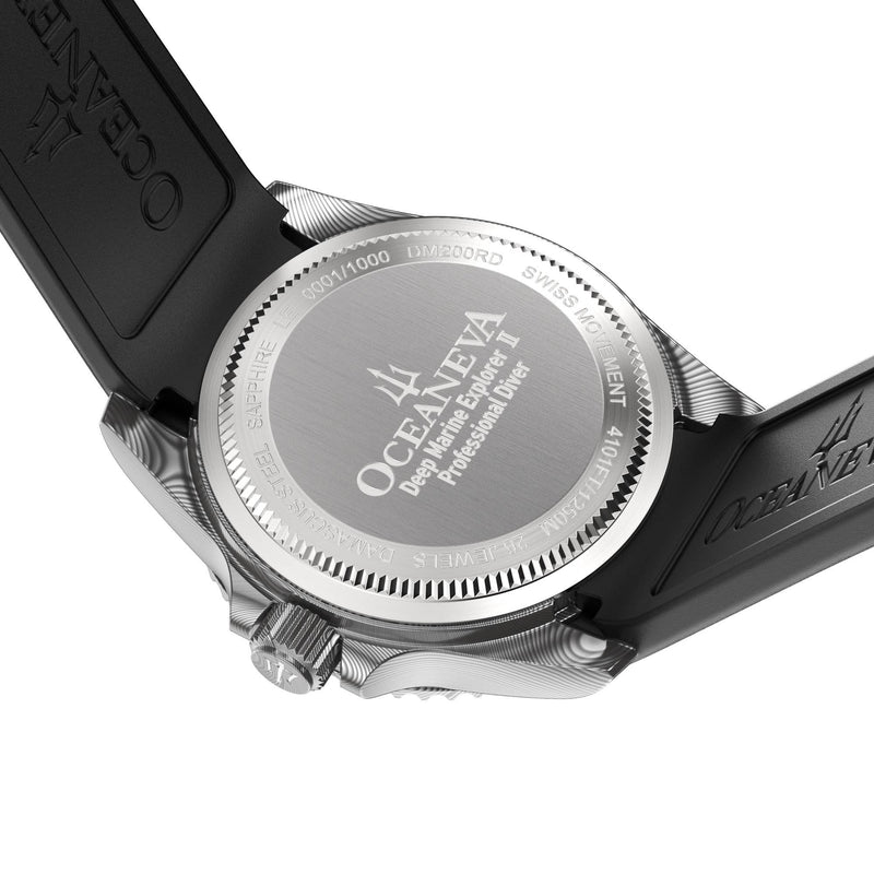 Damascus Swiss Automatic SW200 Deep Marine Explorer II Damascus/Red Dial | Red Dial