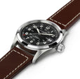 Khaki Field Black / Leather | Black Dial