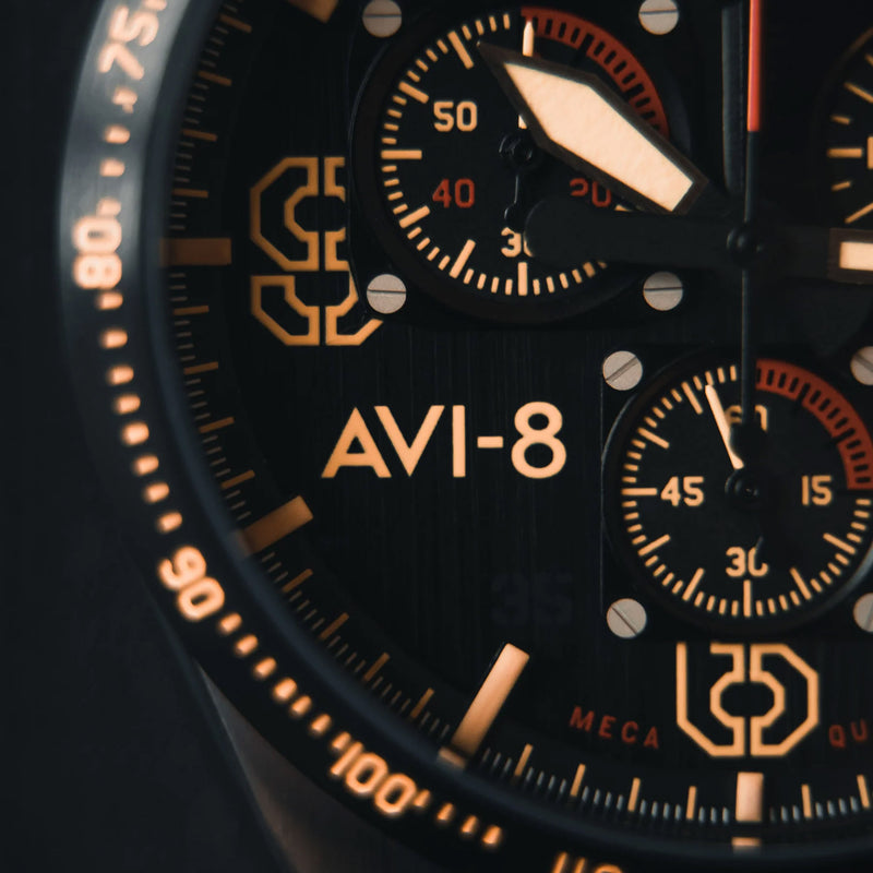 P-51 Mustang Blakeslee Chronograph | Black Dial