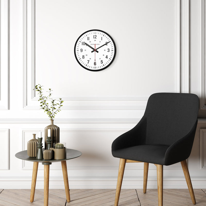 10 Inch Silent Continuous-Sweep Analog Wall Clock 10-analog-clock