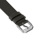 STRAP, 20mm, ITALIAN LEATHER, CROSS HATCH, STEEL BUCKLE, MOSS GREEN, XL ITALIAN LEATHER, CROSS HATCH