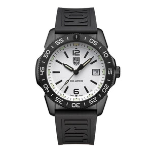 Pacific Diver Ripple 3120M Series White Dial / Black Rubber Strap White Dial