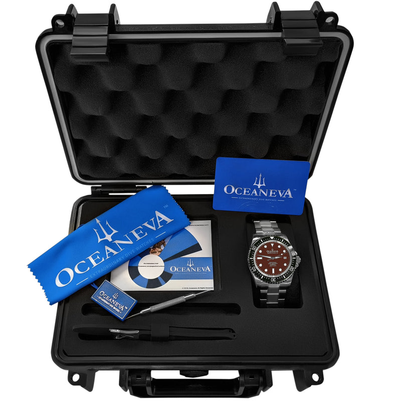 Deep Marine Explorer Swiss Automatic II Silver bezel | Brown Dial