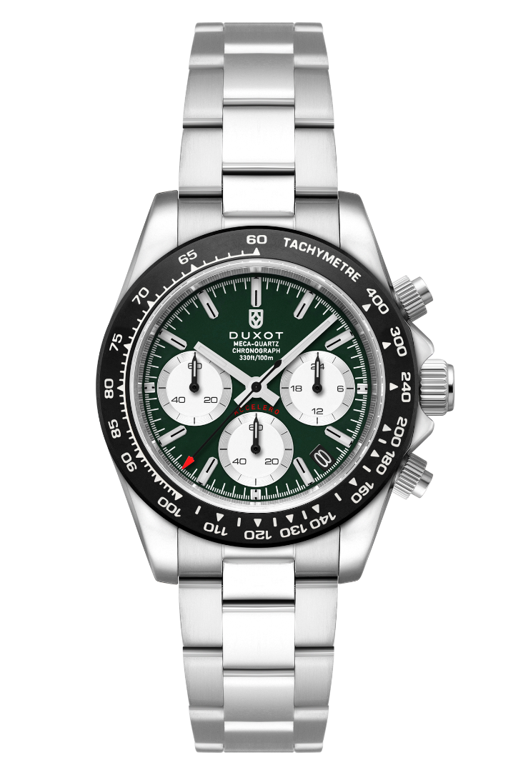Accelero Chronograph Green / Stainless Steel | Green Dial