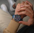 Coningham Chronograph Blue / Leather | Blue Dial