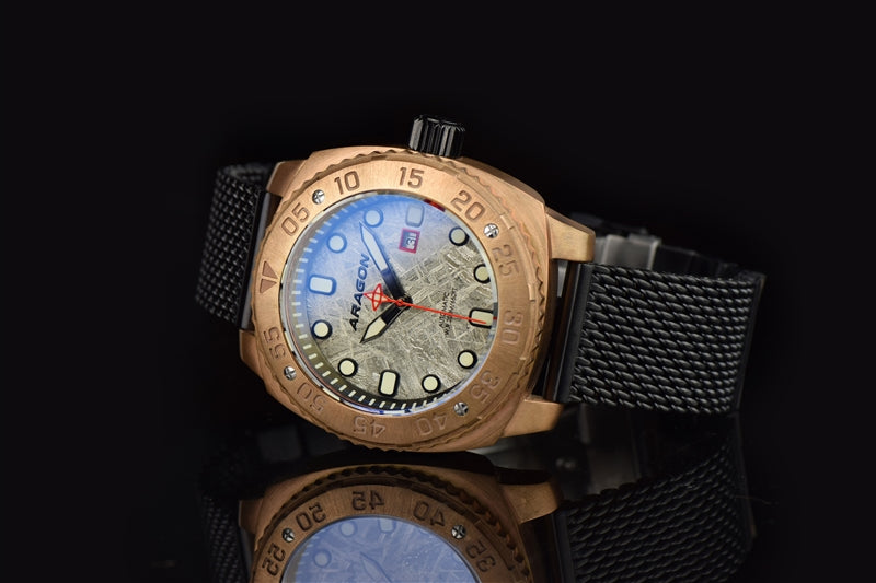 Parma 2 Bronze Meteorite Swiss ETA 2824 45mm - Meteorite