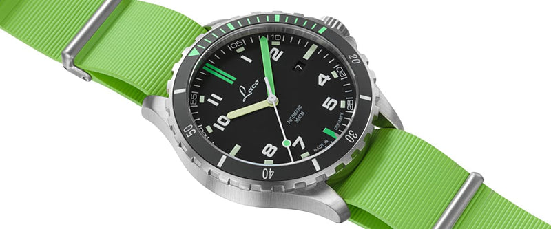Squad Watch Amazonas 42mm Rubber Nato | Black Dial