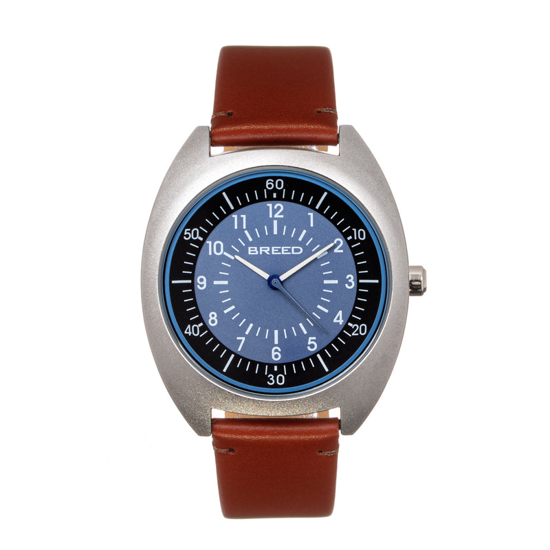 Victor Blue-Grey/Russet | Blue Dial