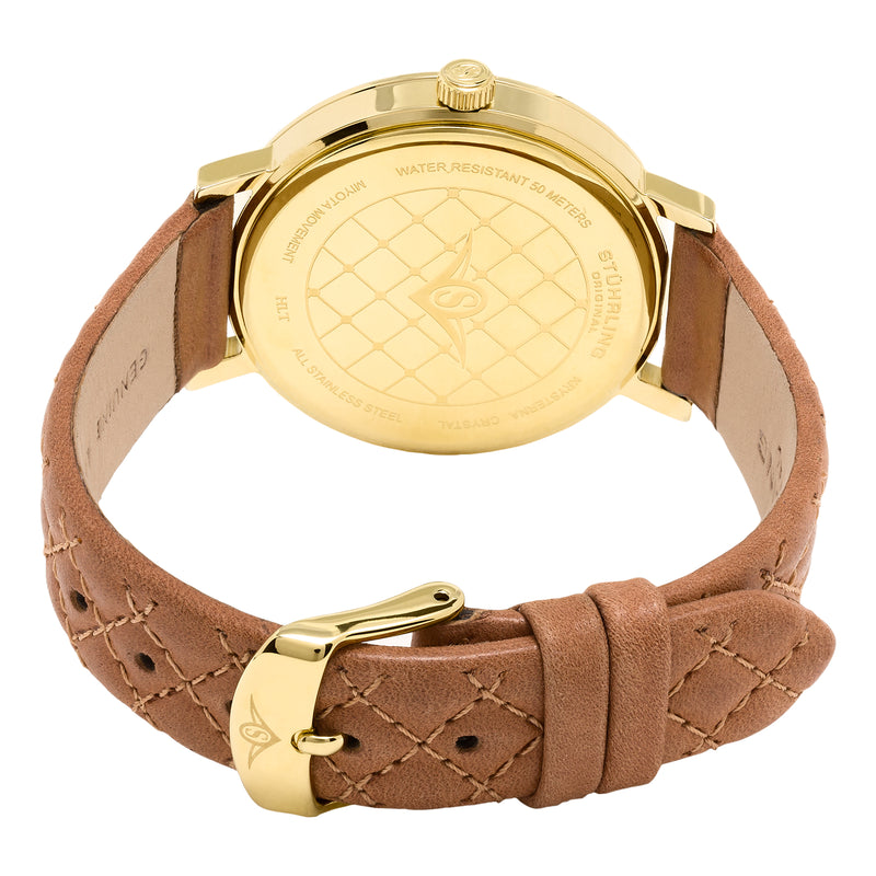 Vogue-462.02 Tan Leather | Gold Dial
