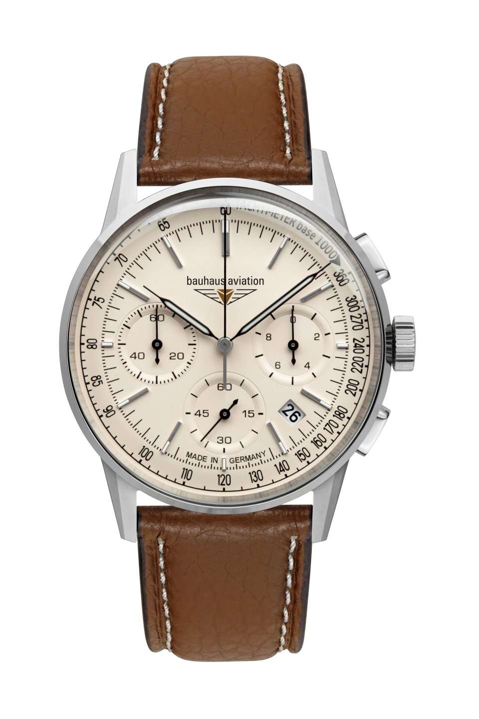 Aviation G38 Beige with Chronograph | Beige Dial