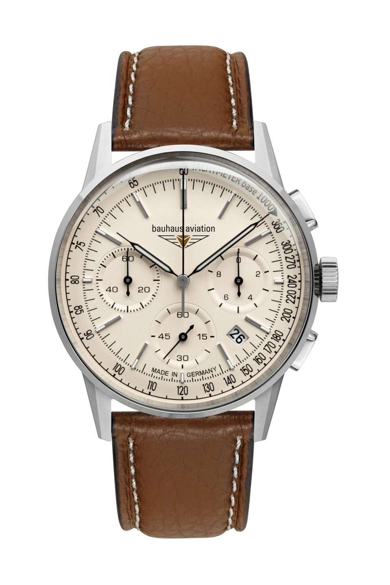Aviation G38 Beige with Chronograph | Beige Dial