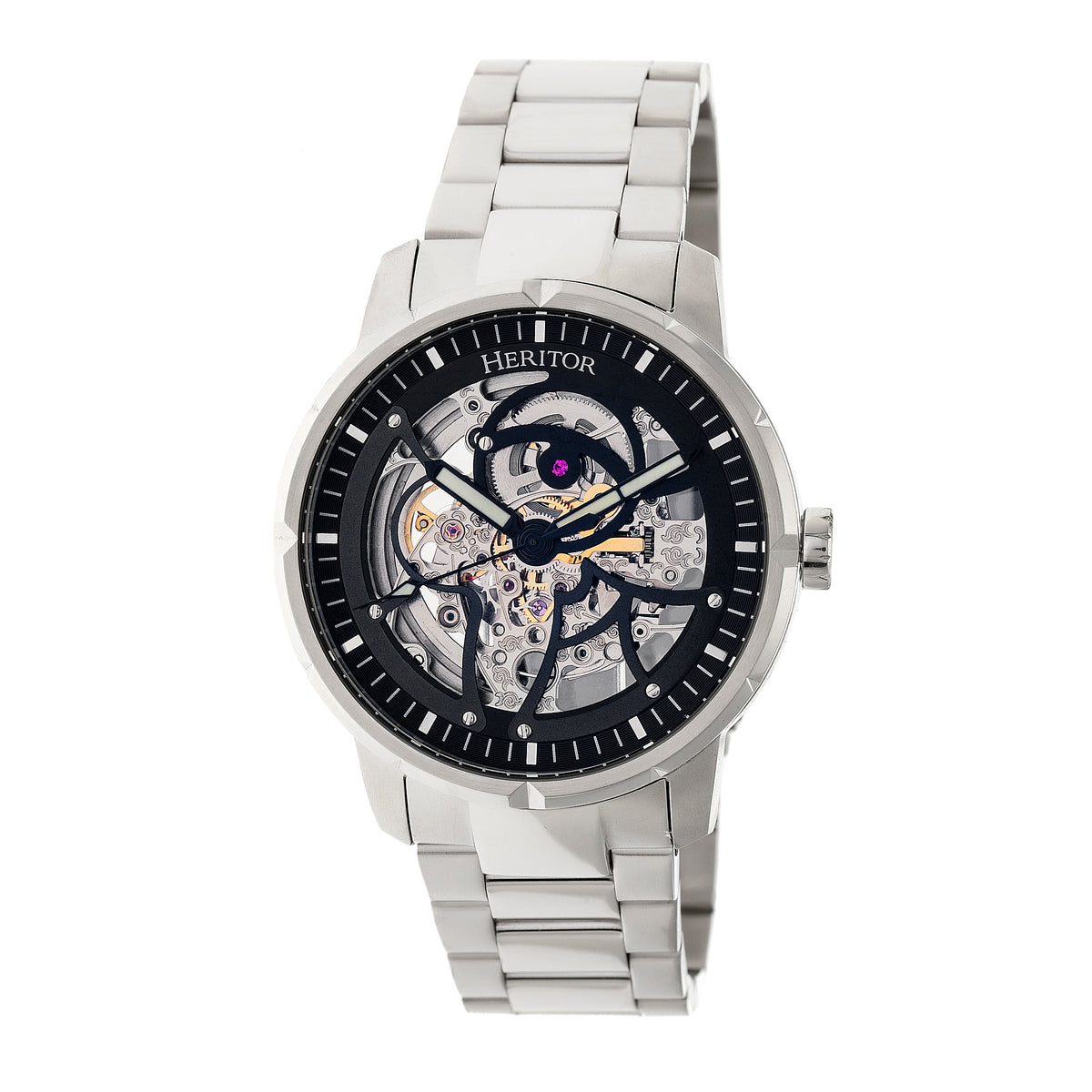 Ryder Silver/Black Black Dial