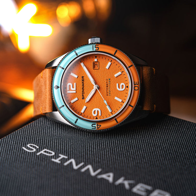 Fleuss Automatic Orange / Leather | Orange Dial