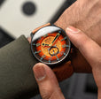 Hawker Typhoon Baldwin Automatic Orange / Brown Leather | Orange Dial