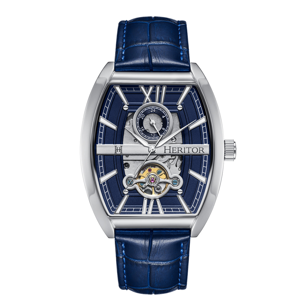 Masterson w/ 24 Hour Hand Blue / Silver Blue Dial