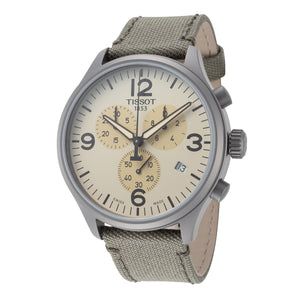 Chrono XL 45mm / Beige / Green | Beige Dial