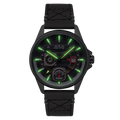 Hawker Harrier Farley Multifunction Quartz Black / Leather | Black Dial