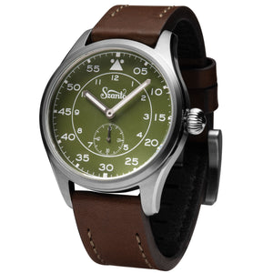 Heritage Aviator 2750 Series SS / Green / Brown | Green Dial