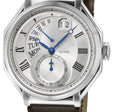 Marchese Silver/Silver,Brown band | Silver Dial