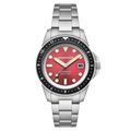 Croft Pioneer Automatic Red/Stainless Steel | Red Dial