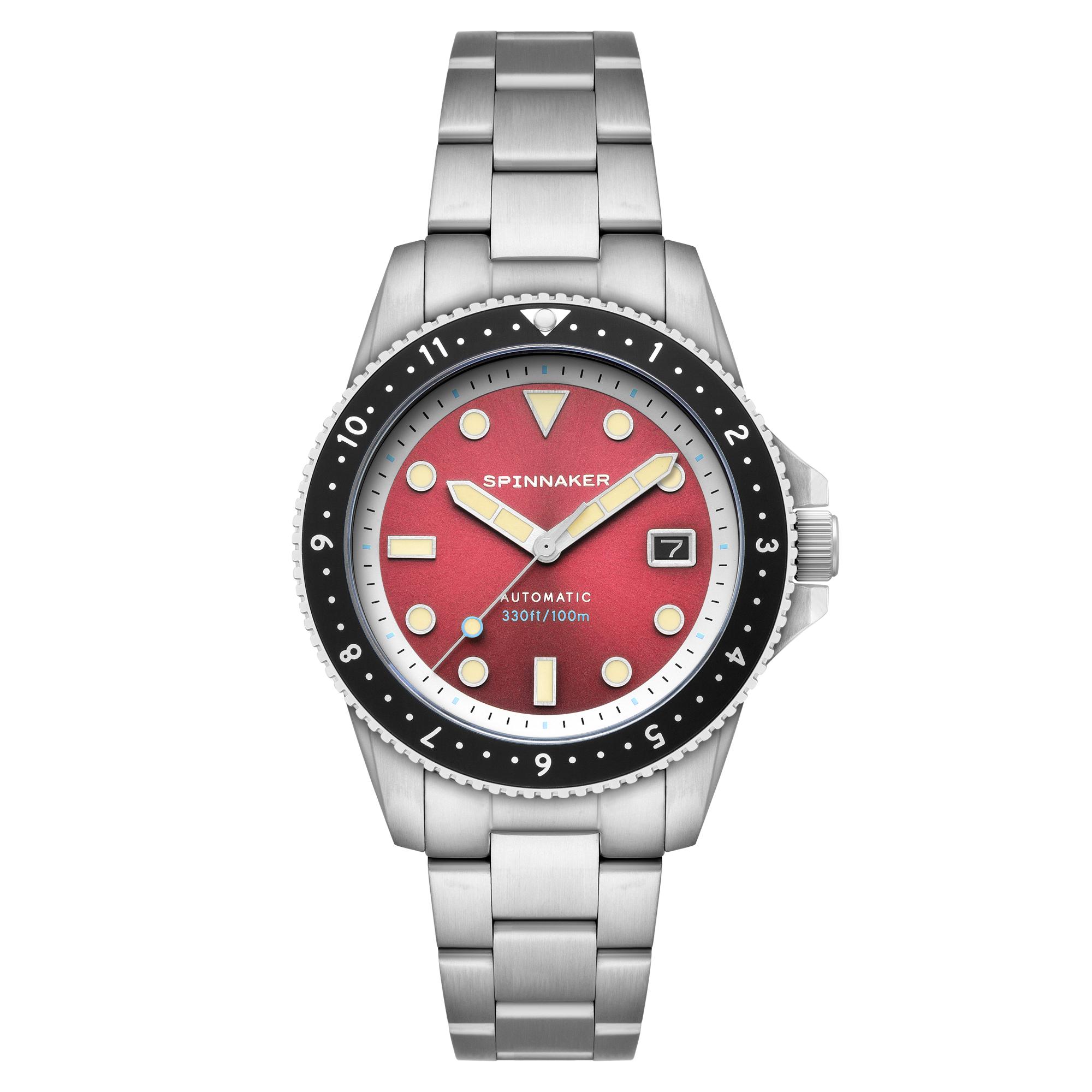 Croft Pioneer Automatic Red/Stainless Steel | Red Dial