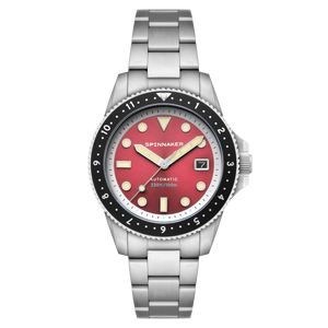 Croft Pioneer Automatic Red/Stainless Steel | Red Dial