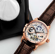 Legacy Rose Gold Dial/ Brown Leather Black