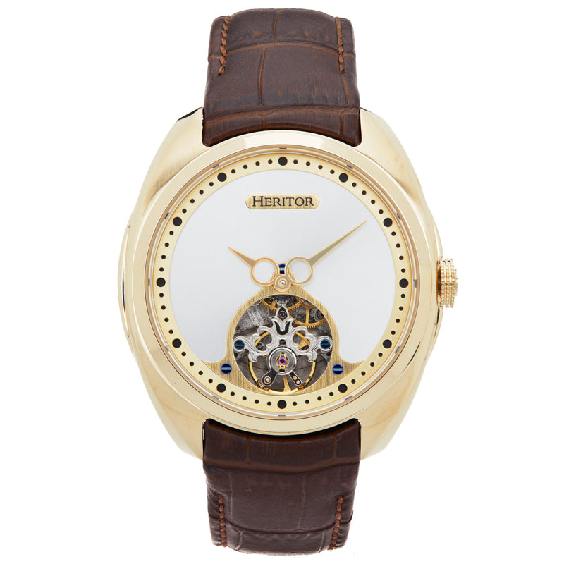 Roman Gold/Brown | Silver Dial
