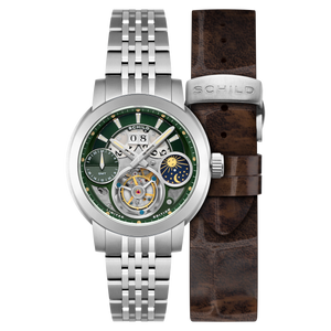 Heinrich GMT Moonphase Tourbillon Limited Edition Green / Stainless Steel | Green Dial