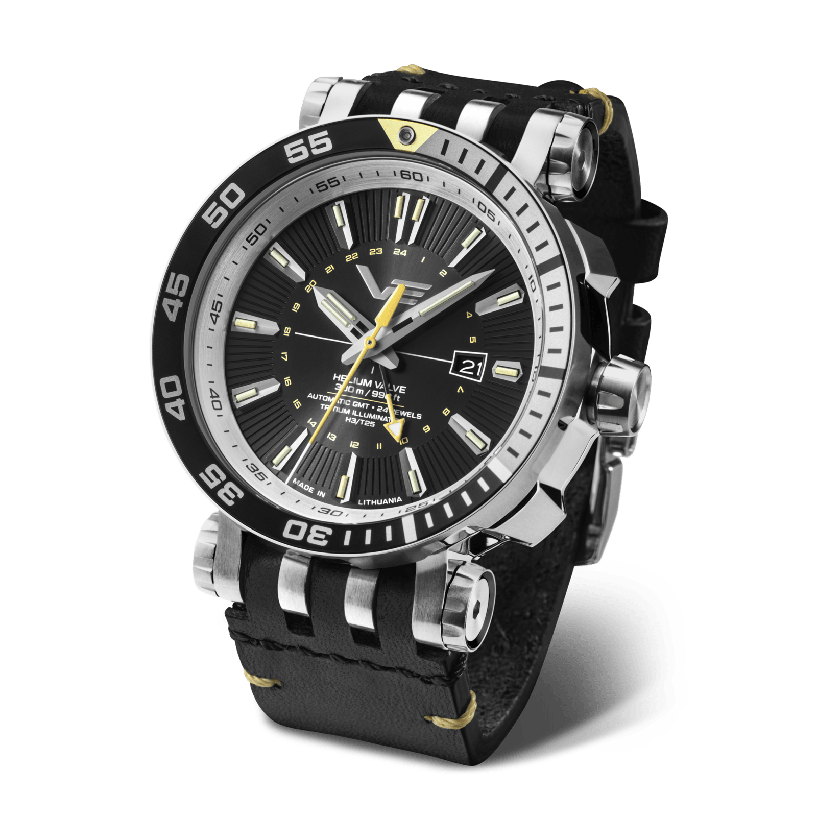 ENERGIA AUTOMATIC Black/Leather | Black Dial