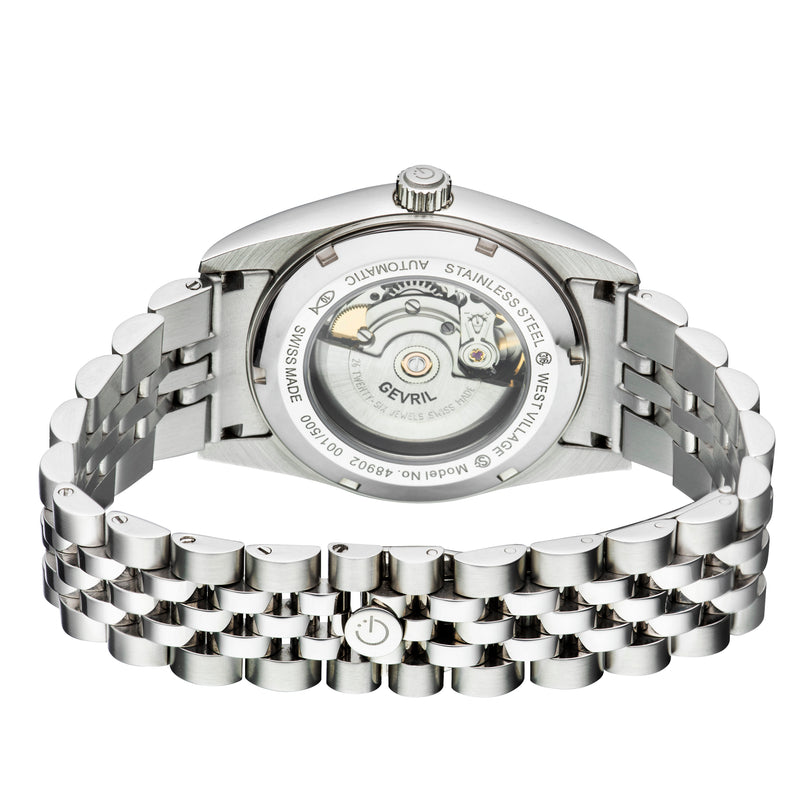 West Village Sellita SW200 Silver/Silver,Silver band | Silver Dial