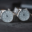Augsburg Grau 42 Automatic / Leather Strap | Gray Dial