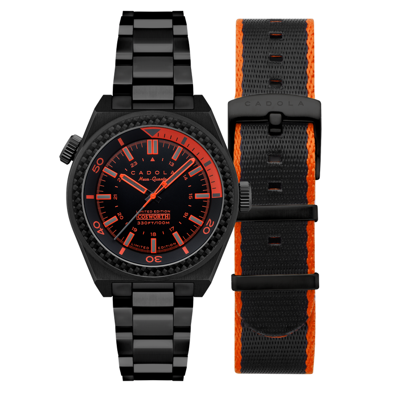 COSWORTH COSTIN MECA-QUARTZ LIMITED EDITION BLACK / STAINLESS STEEL | Black Dial